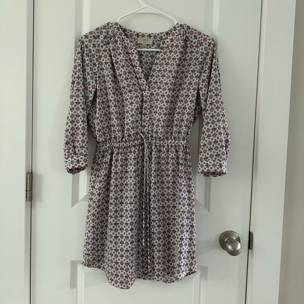 Loft Flower Dress XS Petite